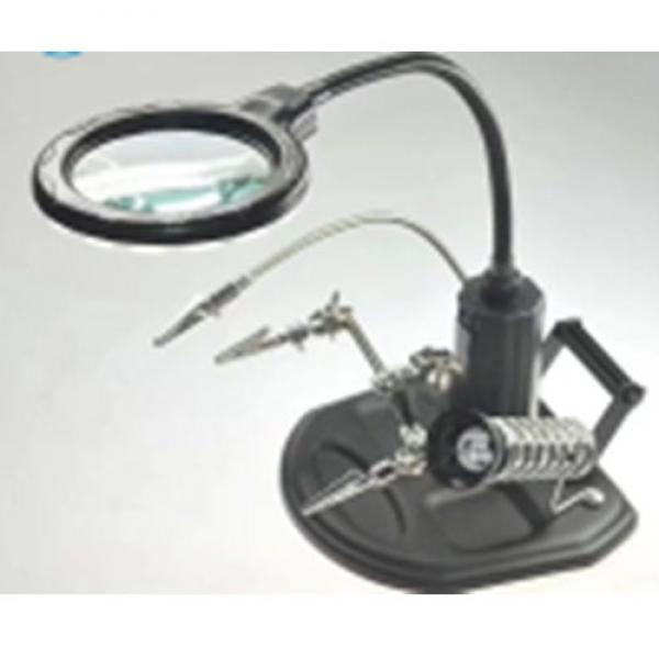 16-LED Helping hands magnifier