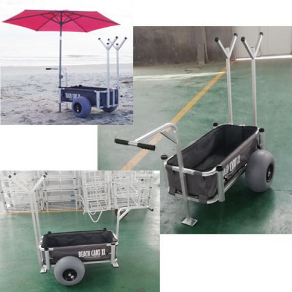 Aluminum Beach Cart With 12in Balloon Wheels