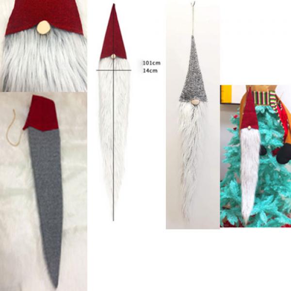 Decorative Hanging Gnome with Shag Beard