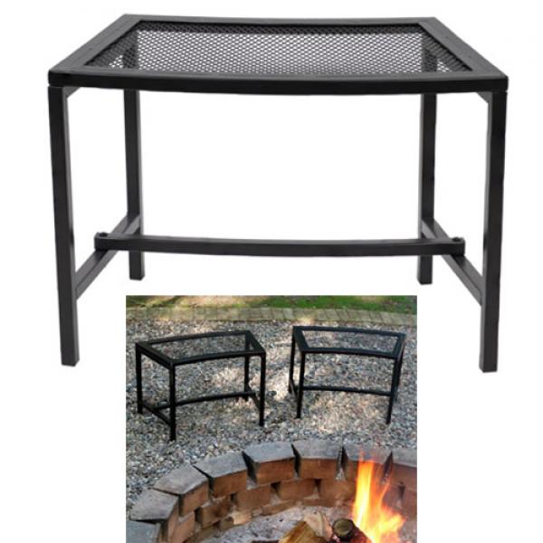 Portable Metal Patio Side End Table or Backless Bench Seat