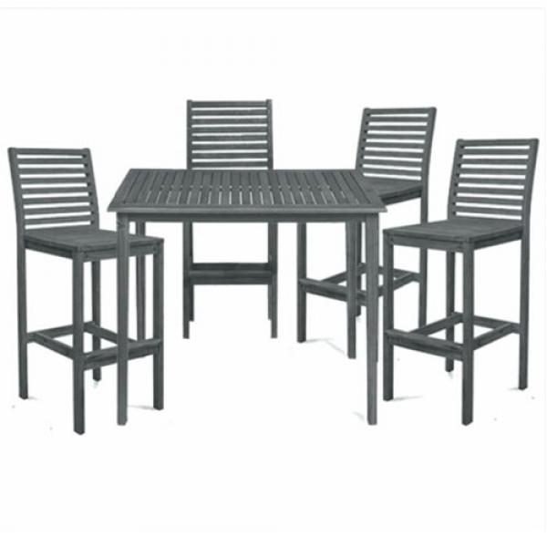 Wooden table and 4pcs chairs