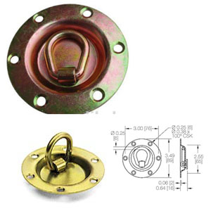 Recessed Rotating Rope Ring - Bolt On or Weld on