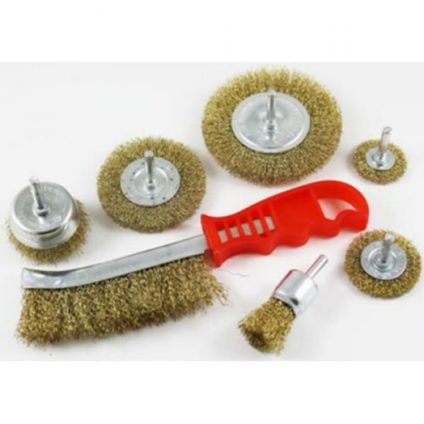 7PC Wire Wheel & Cup Brush Set