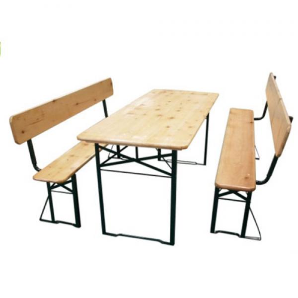 Foldable beer tent table