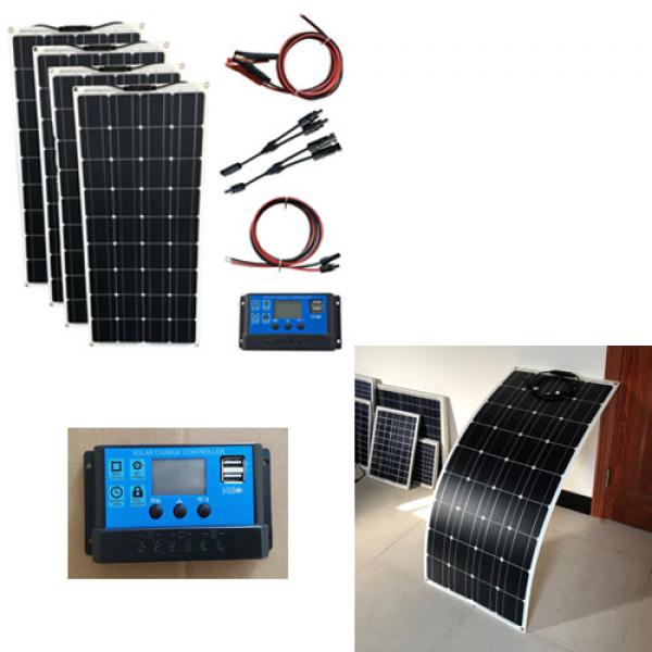 4*100w semi flexible solar panel set